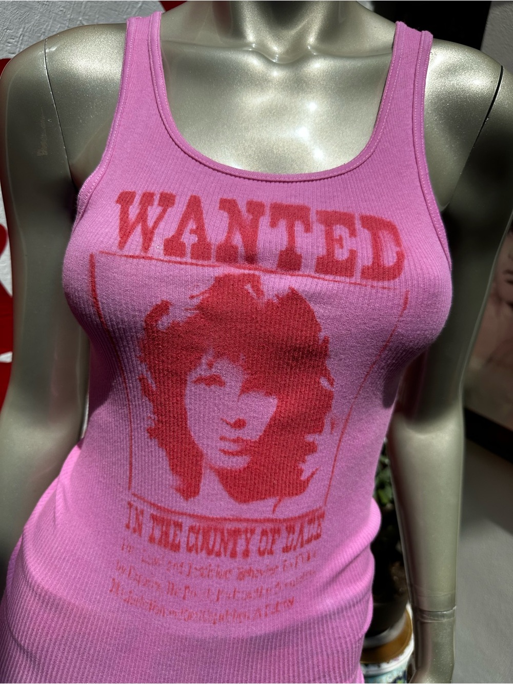 ⚡️WANTED Jim Morrison In the county of Dade rocking graffiti dyed tank top S